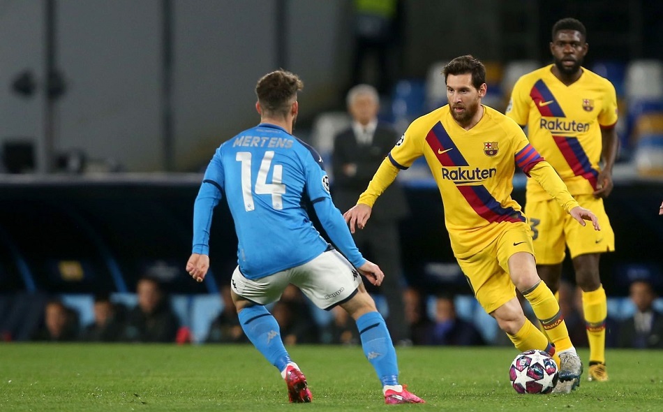 关于巴萨战平那不勒斯，晋级形势岌岌可危的信息